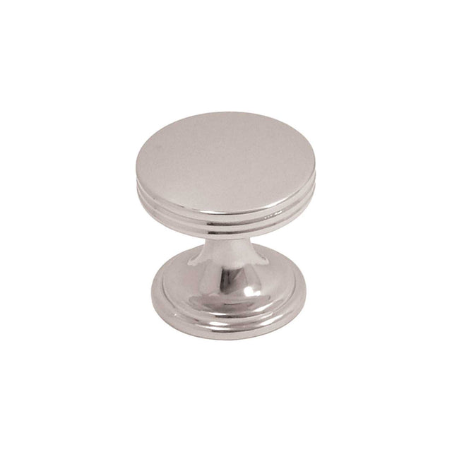 Main View of a Polished Chrome 1" Round Cabinet Knob from Hickory Hardware's American Diner Collection P2140-CH