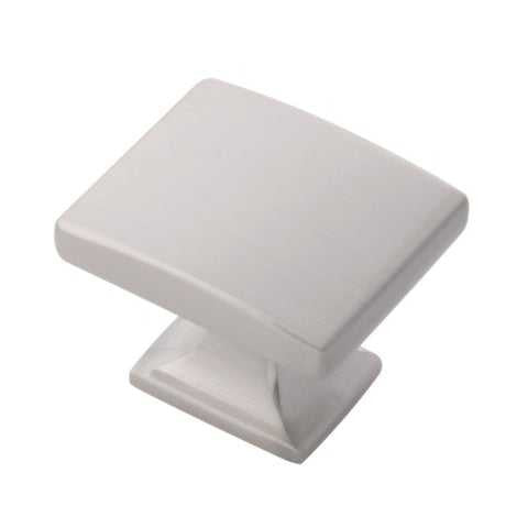 Main View of a Satin Nickel 1-3/8" Rectangle Cabinet Knob from Hickory Hardware's Forge Collection H076699-SN