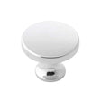 Main View of a Polished Chrome 1-3/8" Round Cabinet Knob from Hickory Hardware's Forge Collection H076698-CH