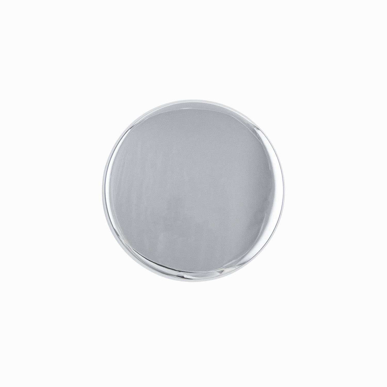 Top View of a Polished Chrome 1-3/8" Round Cabinet Knob from Hickory Hardware's Forge Collection H076698-CH