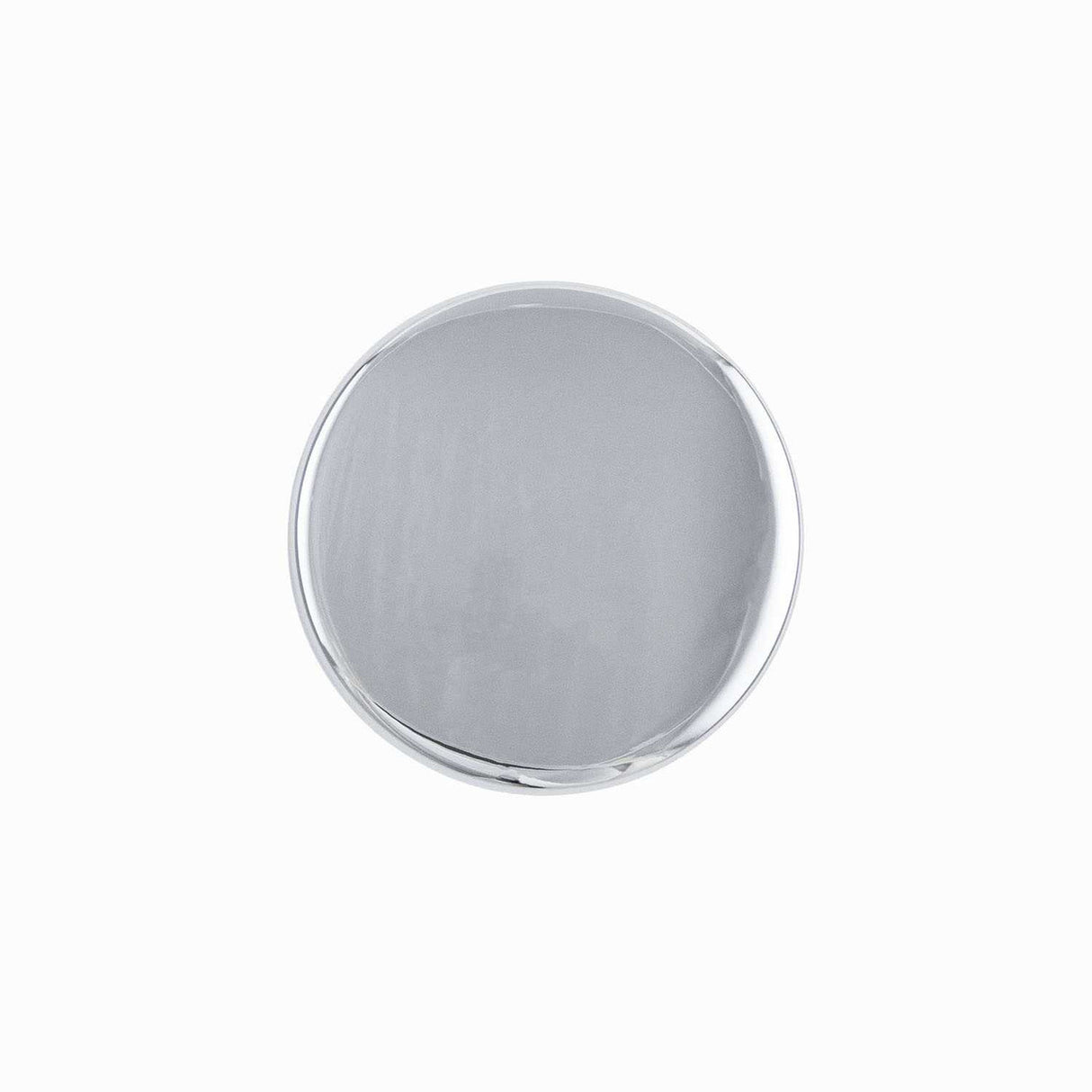 Top View of a Polished Chrome 1-3/8" Round Cabinet Knob from Hickory Hardware's Forge Collection H076698-CH