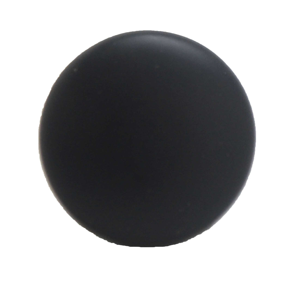 Top View of a Matte Black 1-1/8" Mushroom Cabinet Knob from Hickory Hardware Heritage Designs R077753MBX