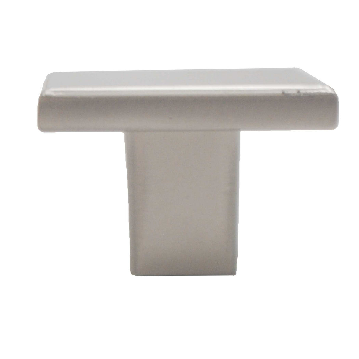 Side View of a Satin Nickel 1-3/16" Square Cabinet Knob from Hickory Hardware Heritage Designs Collection R077756SNX