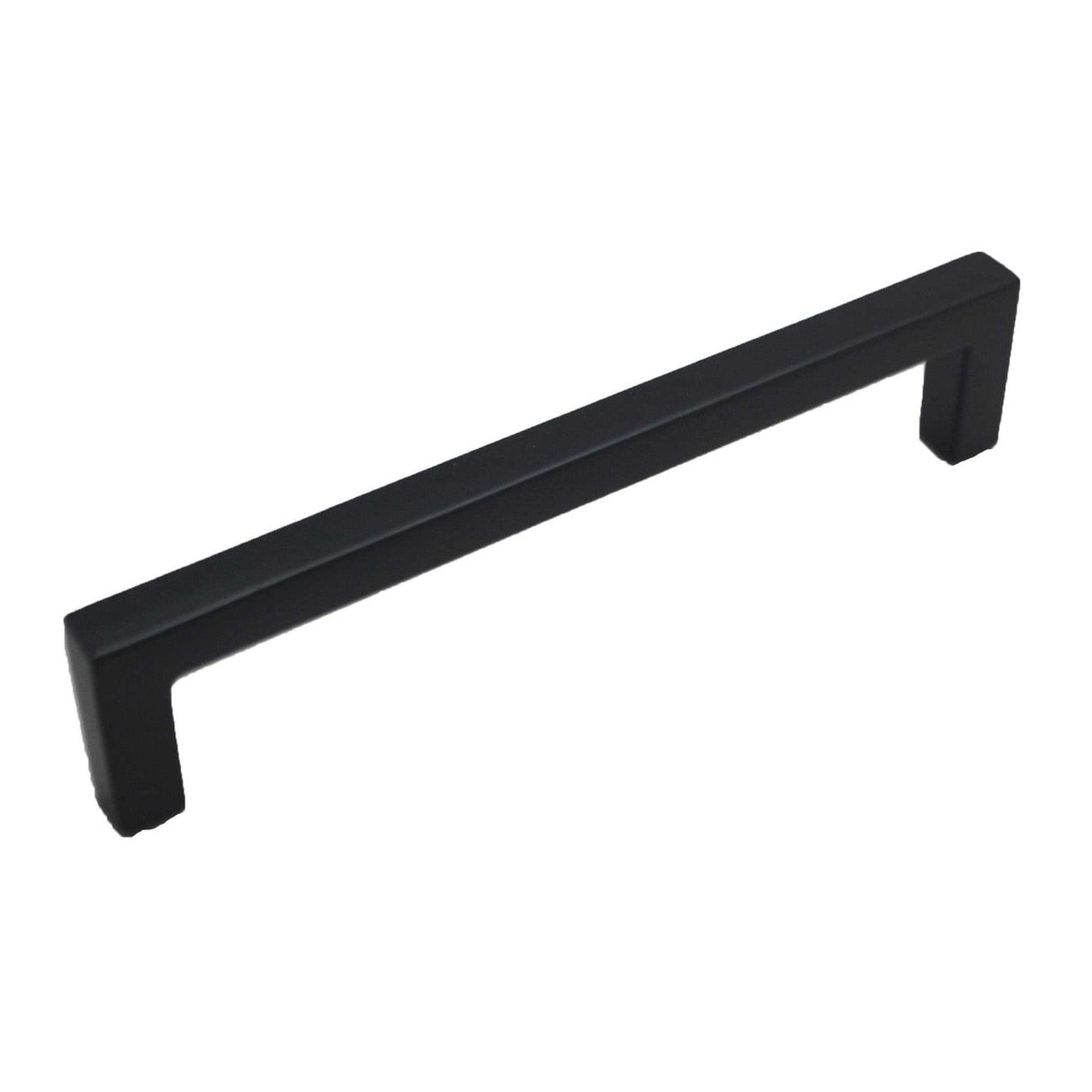 HICKORY Heritage Design 5-1/16" Center to Center Square Handle Cabinet Pull - Matte Black R077747MBX