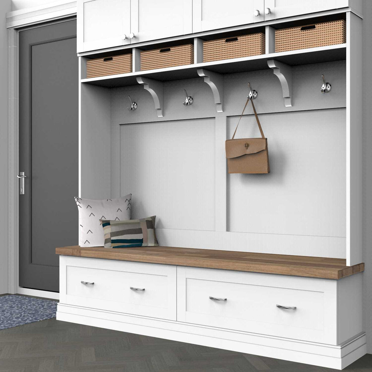 HICKORY Karat 1-1/4" Center to Center Wall Hook - Polished Chrome H077848-CH