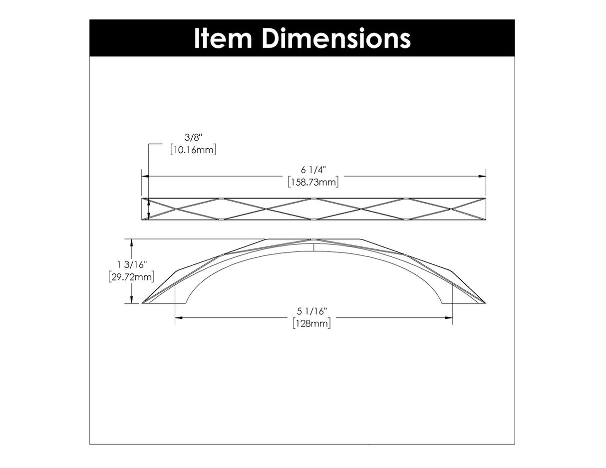 HICKORY Karat 5-1/16" Center to Center Handle Cabinet Pull - Brushed Golden Brass H077842-BGB