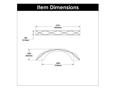 HICKORY Karat 3" Center to Center Handle Cabinet Pull - Champagne Bronze H077840-CBZ