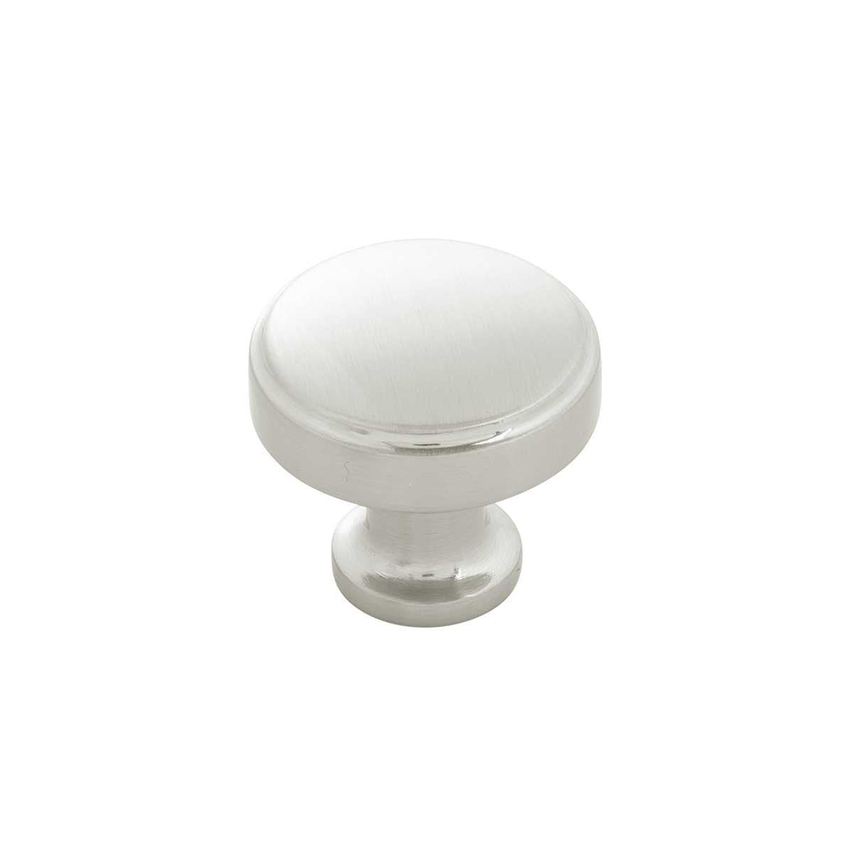 Main View of a Satin Nickel 1-1/4" Round Cabinet Knob from Hickory Hardware's Piper Collection H077849-SN