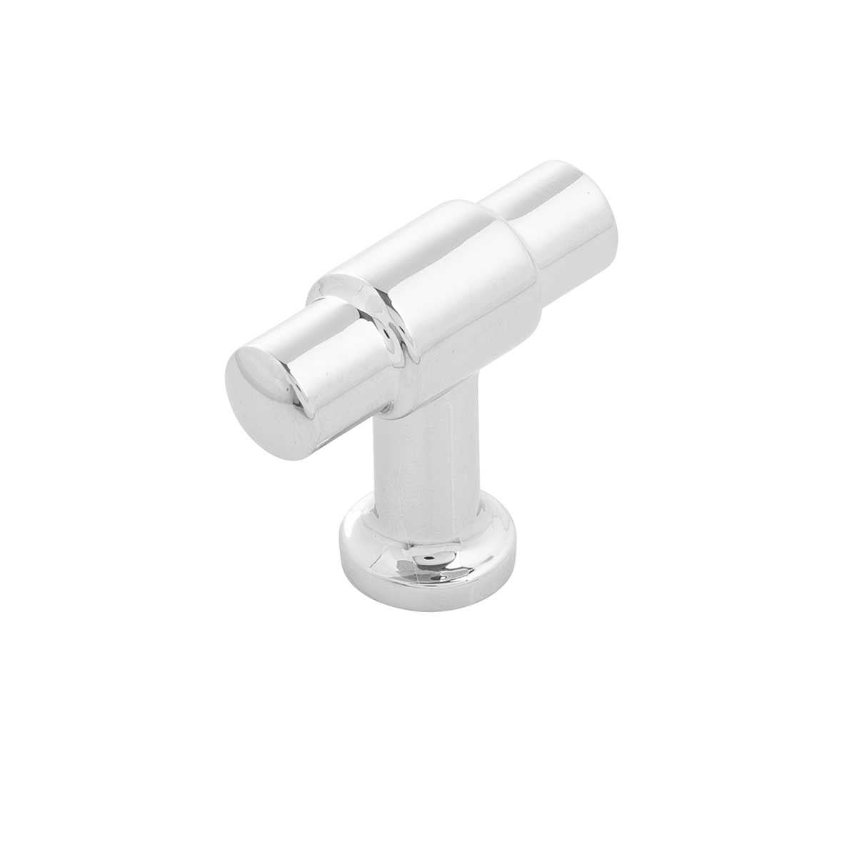 Main View of a Chrome 1-5/8" Knob Bar Cabinet Pull from Hickory Hardware's Piper Collection H077850-CH