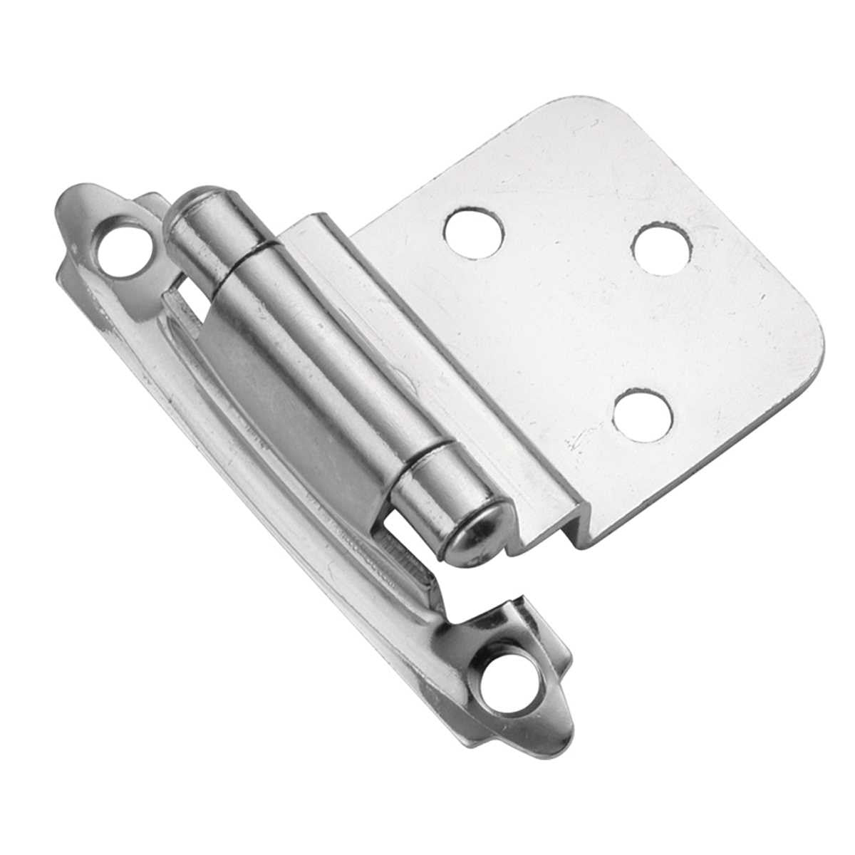 Polished Chrome Self Closing Face Mount 3/8" Inset Cabinet Hinge from Hickory Hardware Part Number P143-26
