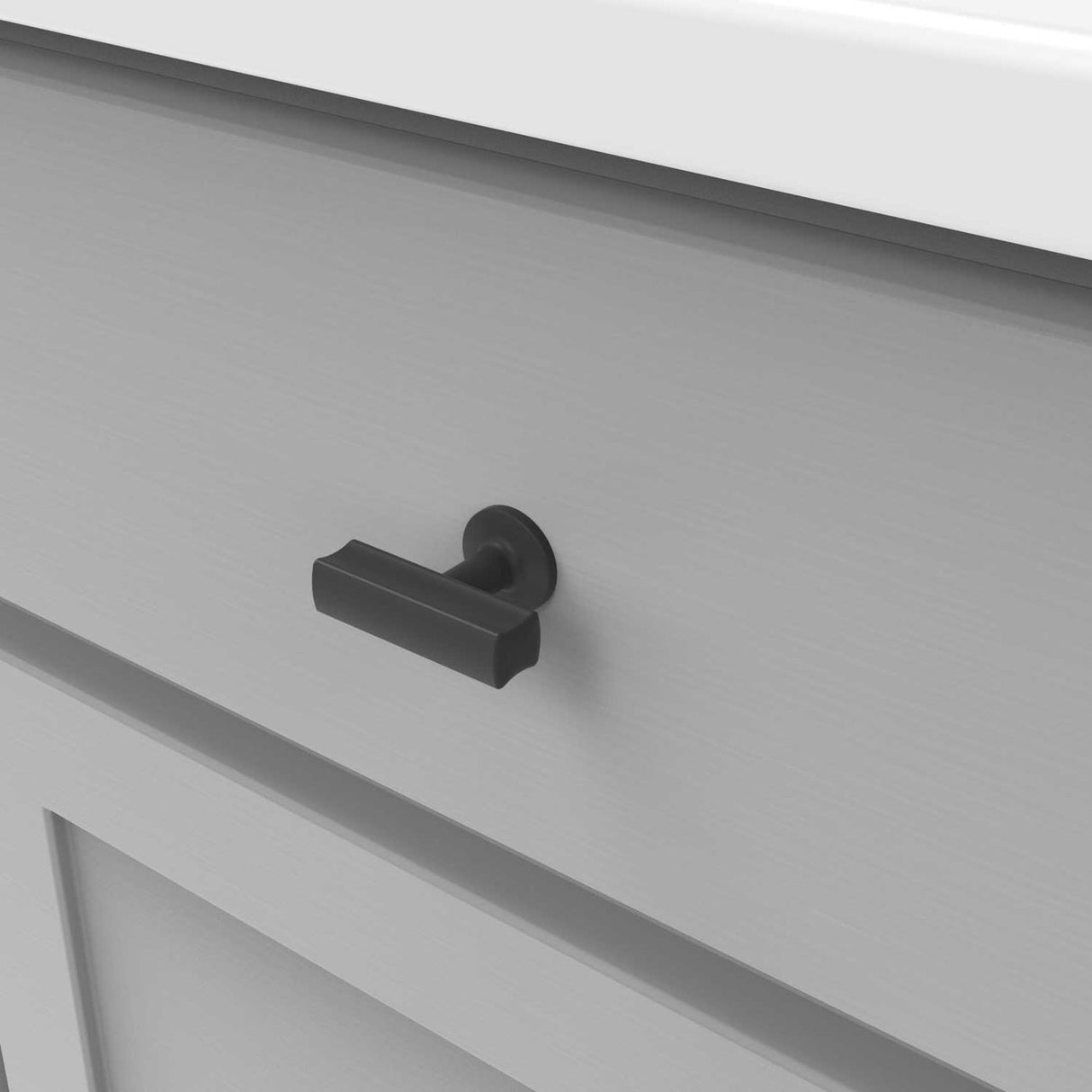 HICKORY Woodward 1-15/16" Bar Cabinet Knob - Matte Black H07787-MB