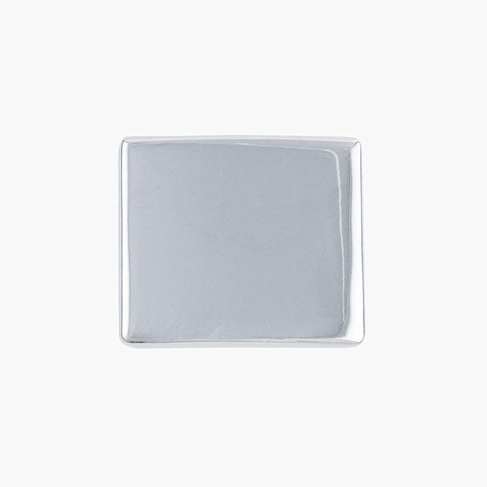 HICKORY Forge 1-3/8" Length Rectangle Cabinet Knob in Chrome H076699-CH Front View