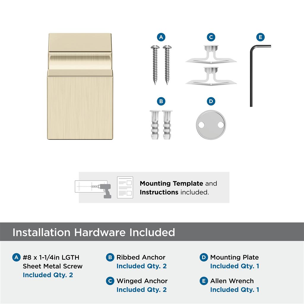 AMEROCK Monument Bathroom Hook in Golden Champagne