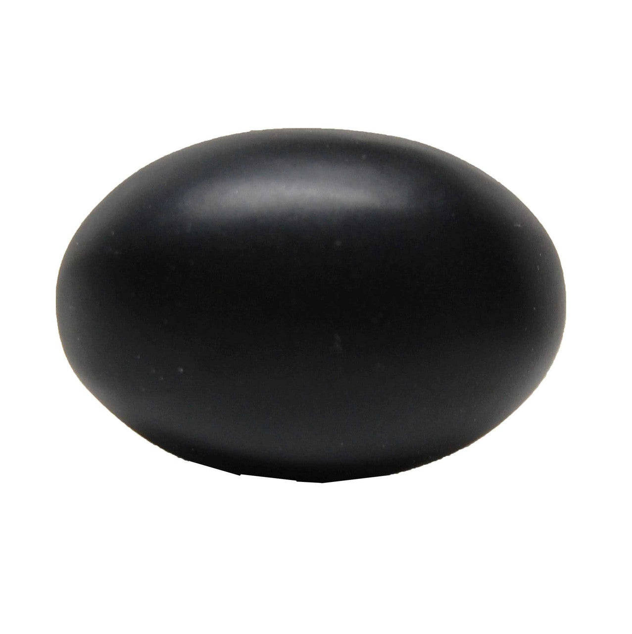 Top View of a Black 1-1/4" Oval Cabinet Knob from Keystone Accents K359