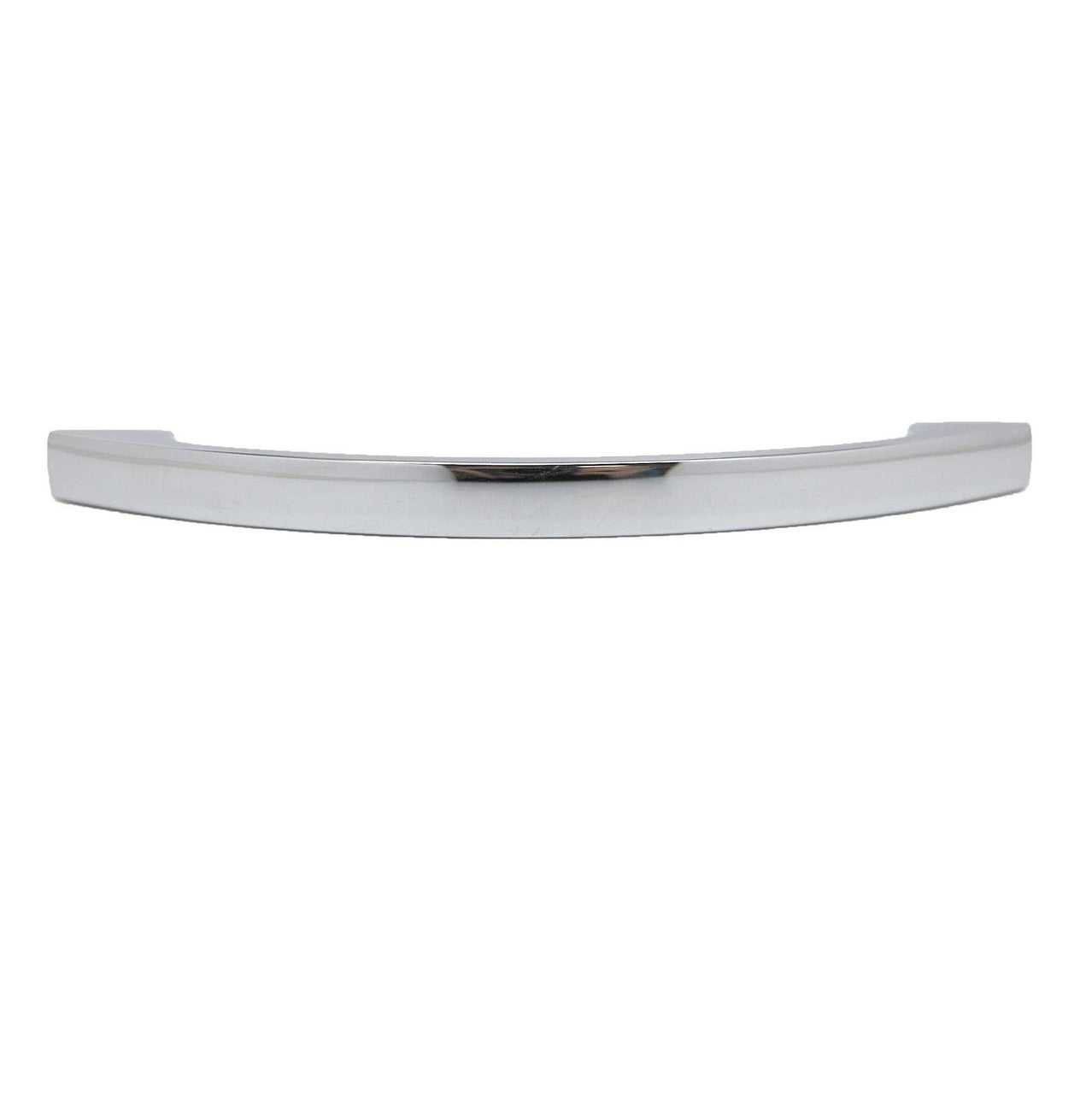 Top View of a Polished Chrome 3-3/4" Center to Center Arch Cabinet Pull from Keystone Accents H487