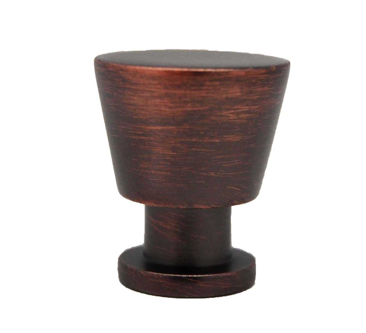 Side View of an Oil Rubbed Bronze 7/8" Round Cabinet Knob from Keystone Accents K434