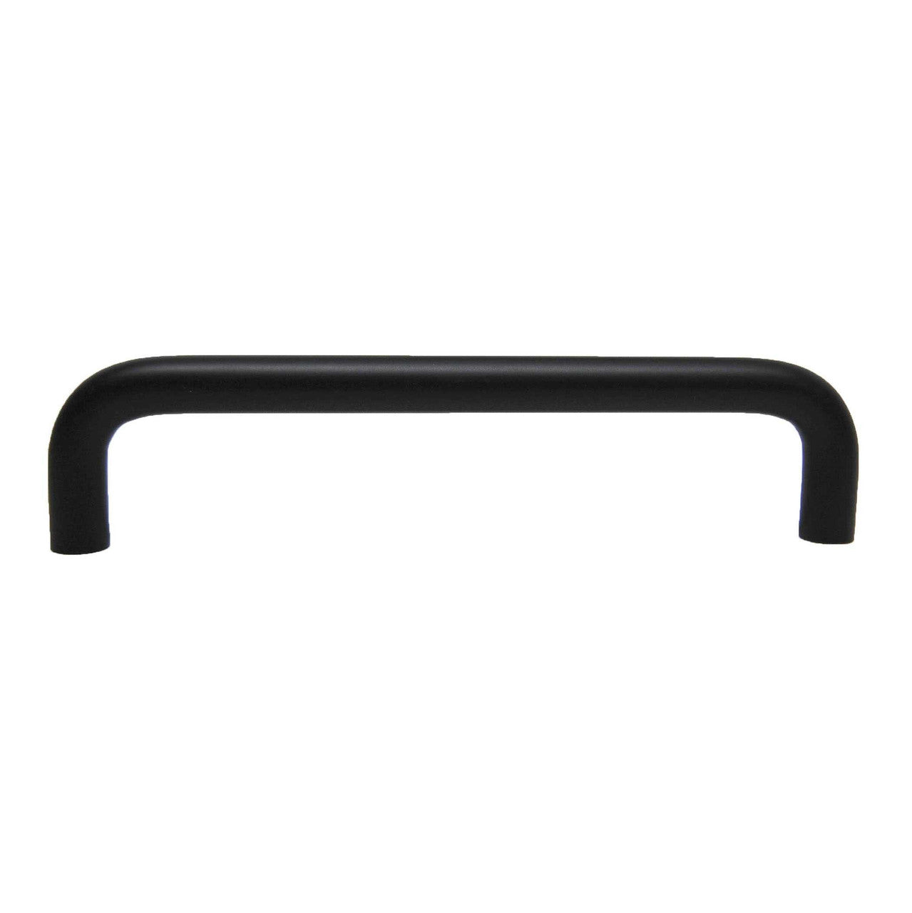 Side View of a Black 5-1/16" Hole Centers Wire Cabinet Pull from Keystone Accents H478