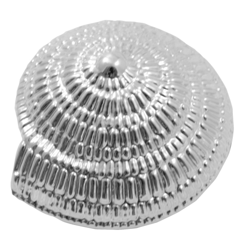 LAUREY Oceana 1-1/2" Swirl Shell Cabinet Knob - Polished Chrome 56526