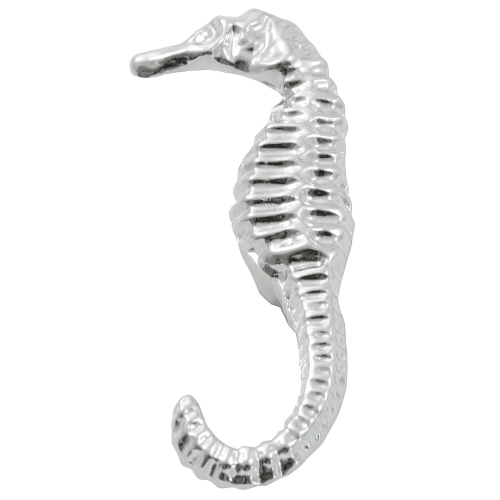 LAUREY Oceana 2-11/16" Left Facing Sea Horse Cabinet Knob - Polished Chrome 56826