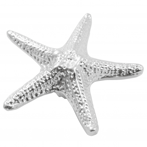 LAUREY Oceana 2-3/4" Starfish Cabinet Knob - Polished Chrome 56726