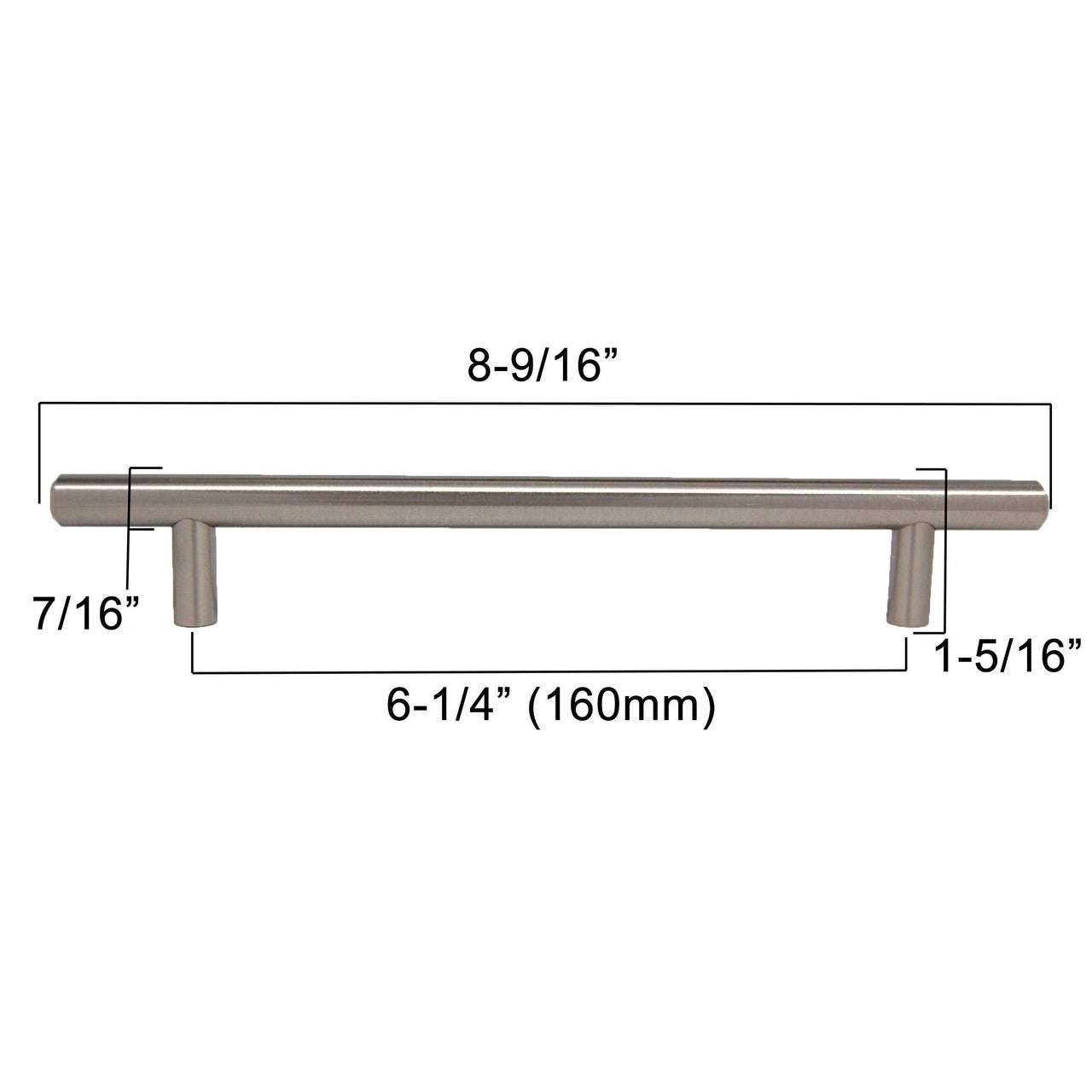 LIBERTY 6-5/16" Center to Center Bar Cabinet Pull - Stainless Steel P01013-SS-C