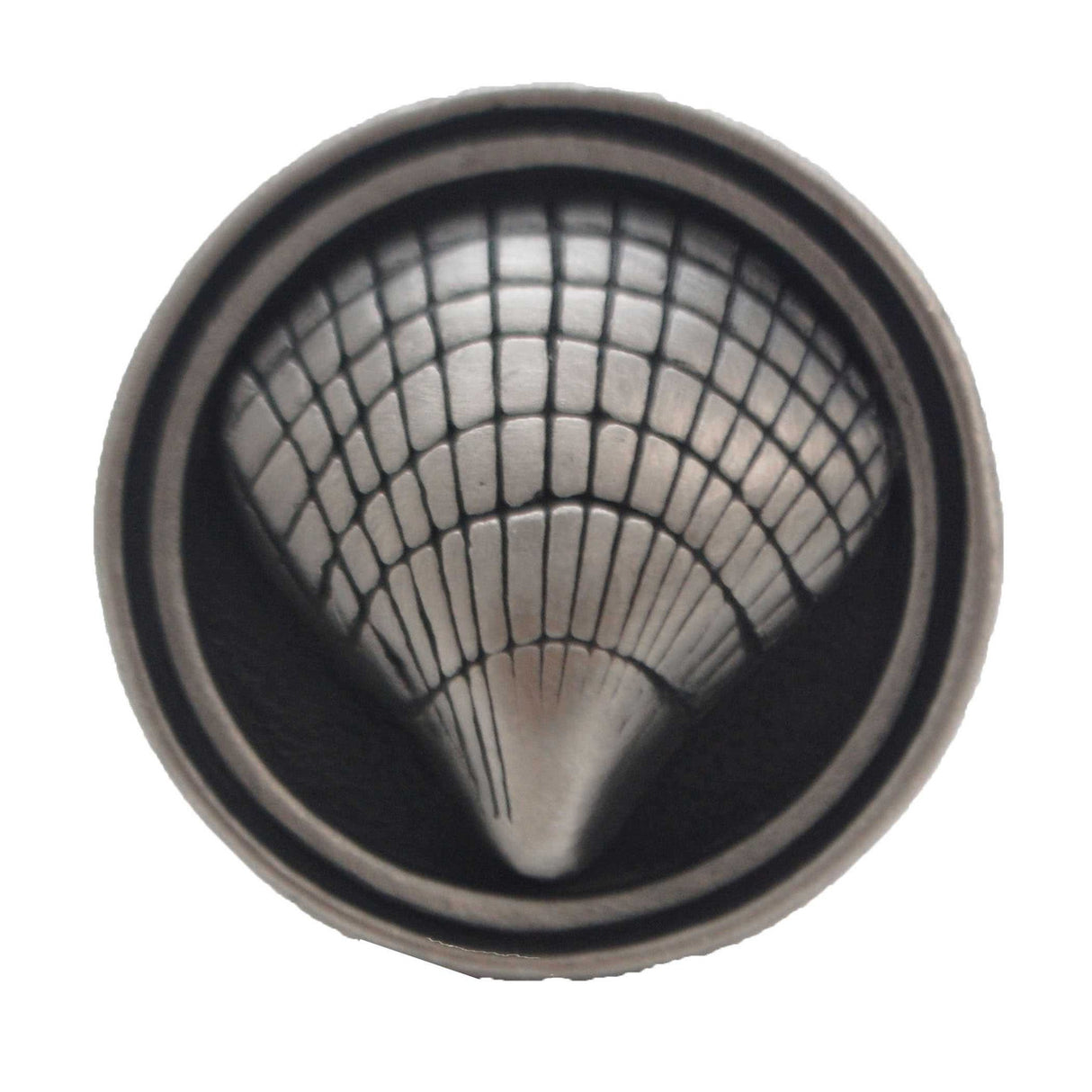 LIBERTY Betsy Fields Designs 1-7/16" Round Cockleshell Cabinet Knob - Brushed Satin Pewter PBF658-BSP-C1