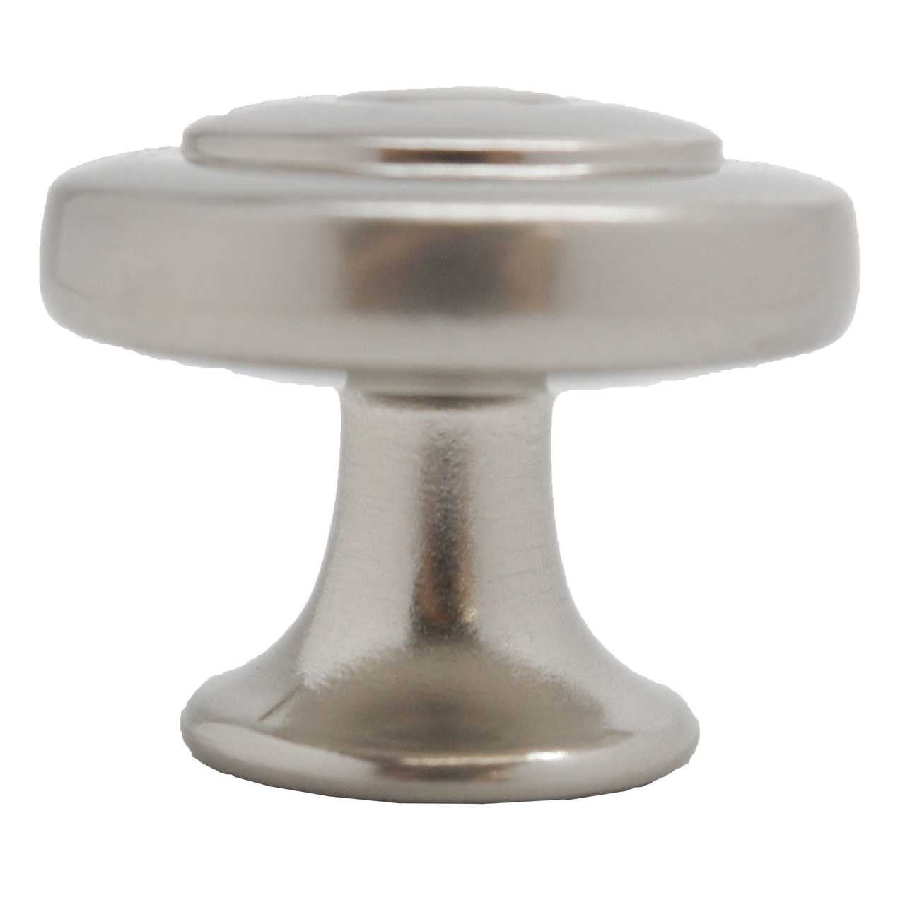 LIBERTY Geary 1-5/16" Ring Round Cabinet Knob - Satin Nickel P29526-SN-C