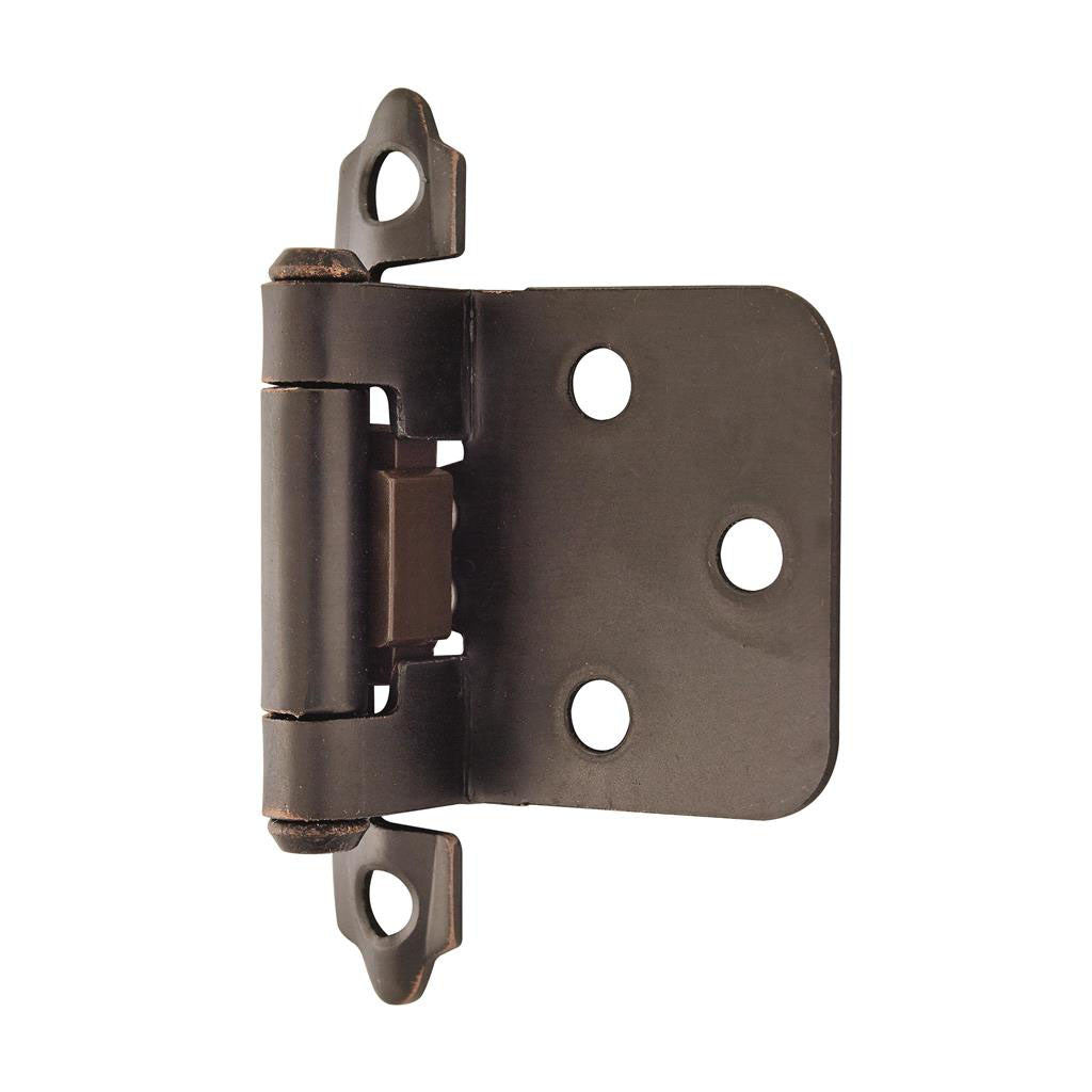AMEROCK Self Closing Face Mount Variable Overlay Cabinet Hinge (pair) in Oil Rubbed Bronze BPR3429ORB Angle