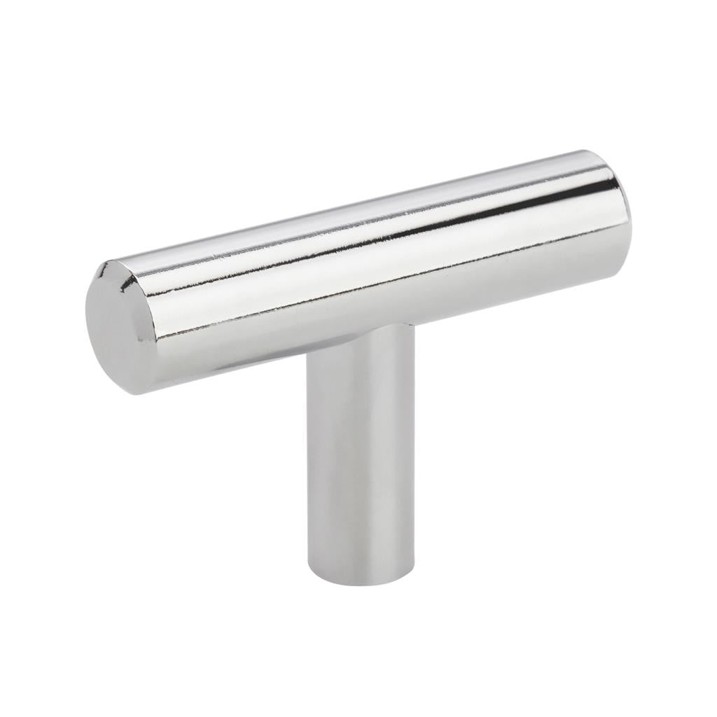 AMEROCK Bar Pulls 1-15/16" Length Cabinet T-Knob in Polished Chrome BP1900926