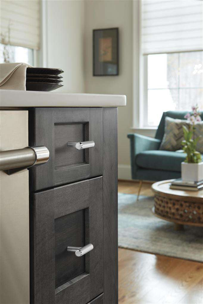 AMEROCK Bar Pulls 1-15/16" Length Cabinet T-Knob in Polished Chrome BP1900926