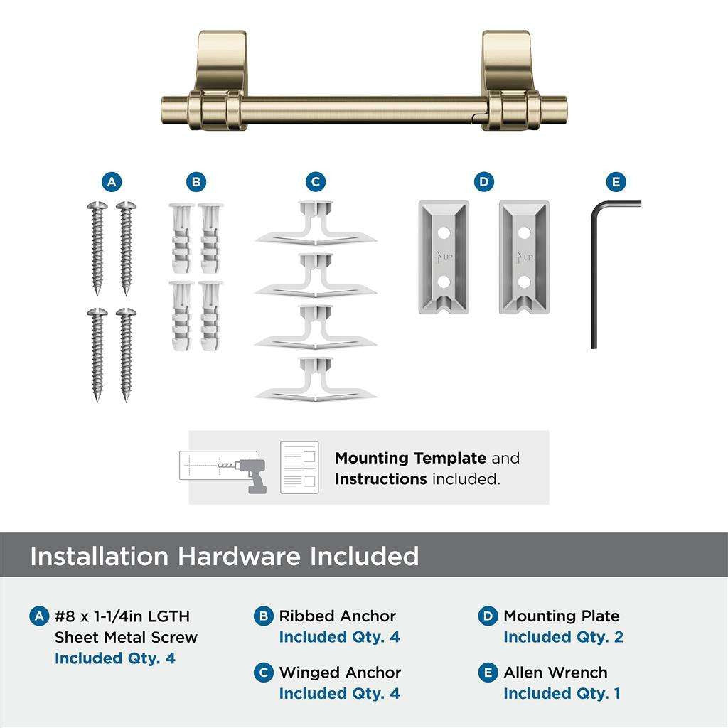 Golden Champagne Toilet Paper Holder from Amerock's Davenport Collection BH36051BBZ Hardware
