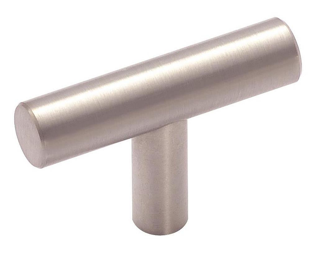 AMEROCK Bar Pulls 1-15/16" Length Cabinet T-Knob in Stainless Steel BP19009SS