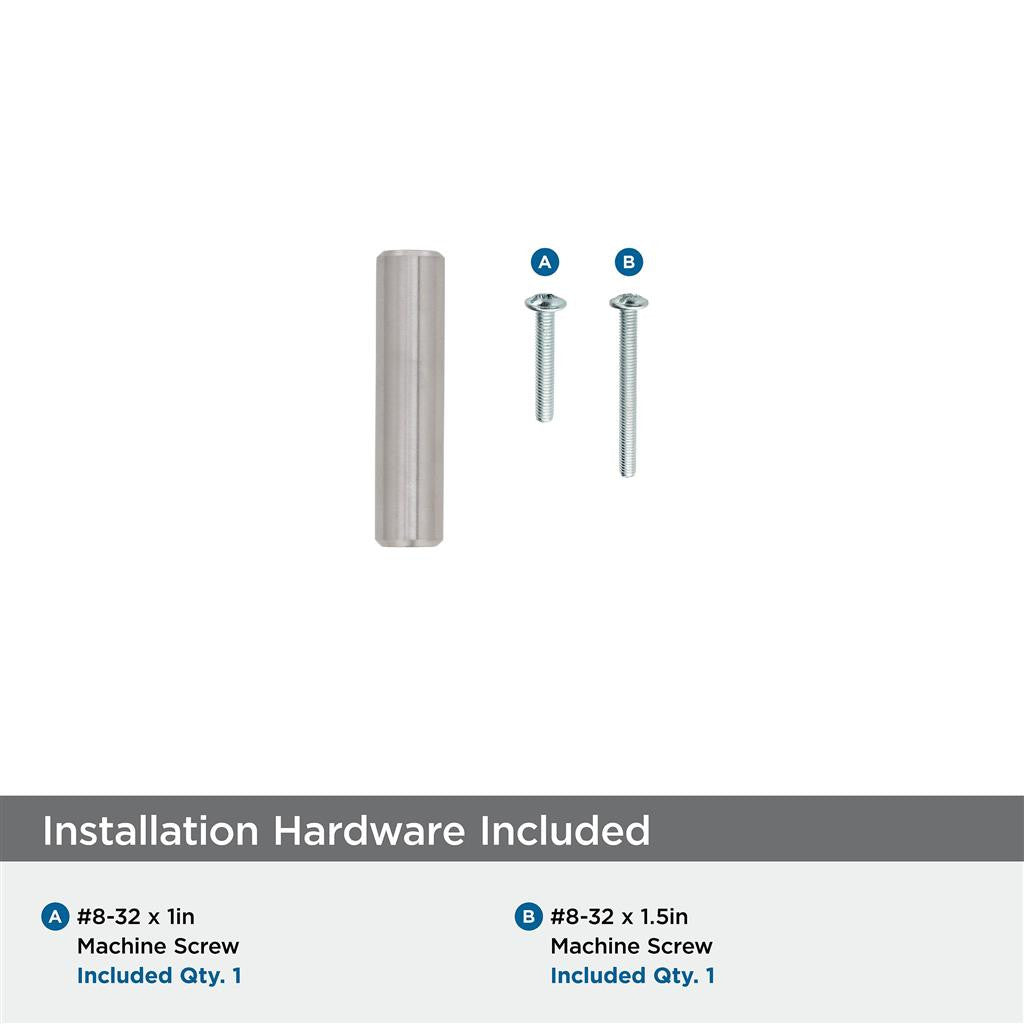 AMEROCK Bar Pulls 1-15/16" Length Cabinet T-Knob in Stainless Steel BP19009SS