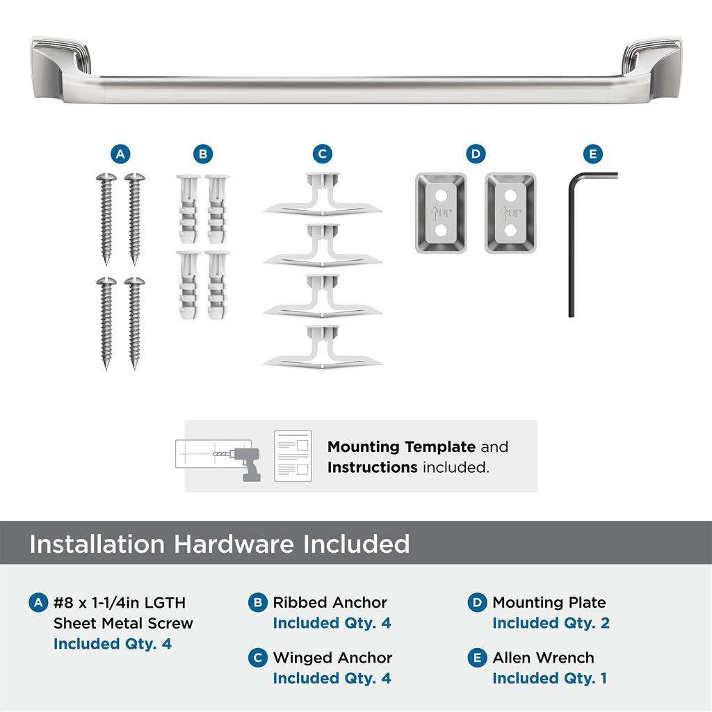 AMEROCK Revitalize Towel Bar in Polished Chrome 18 in BH3603326