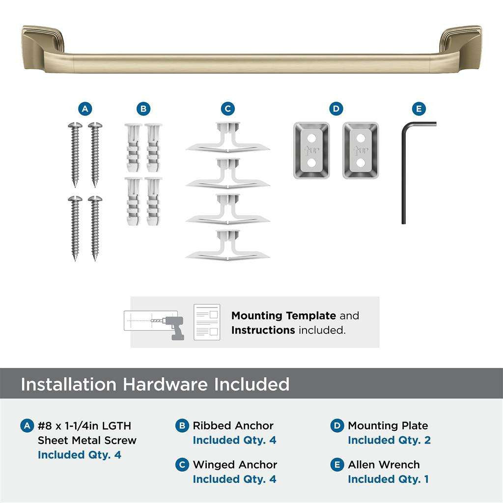 AMEROCK Revitalize Towel Bar in Golden Champagne 18 in BH36033BBZ