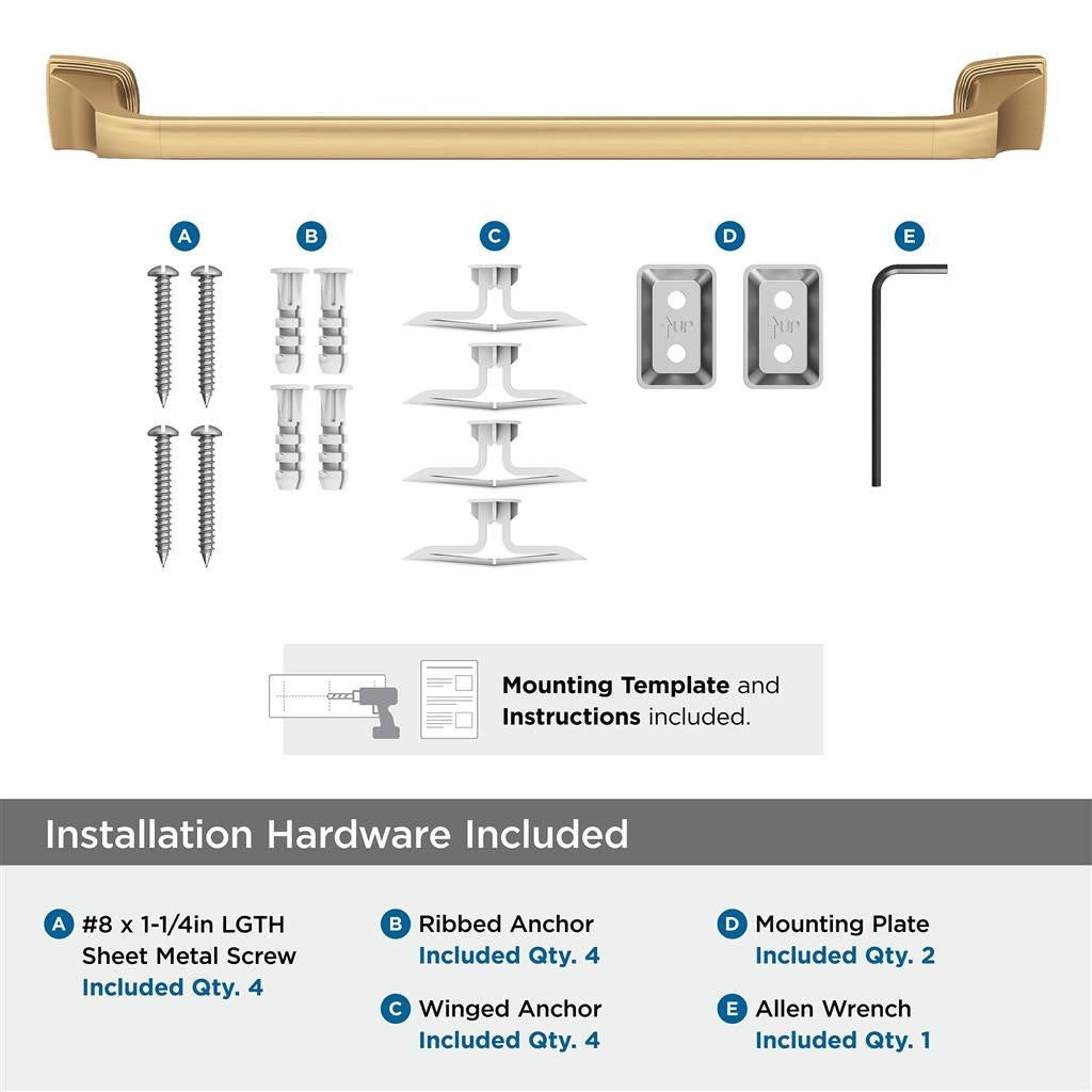AMEROCK Revitalize Towel Bar in Champagne Bronze 18 in BH36033CZ