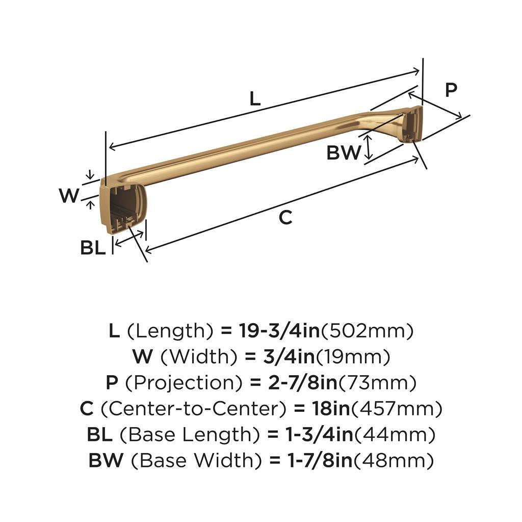 AMEROCK Revitalize Towel Bar in Champagne Bronze 18 in BH36033CZ