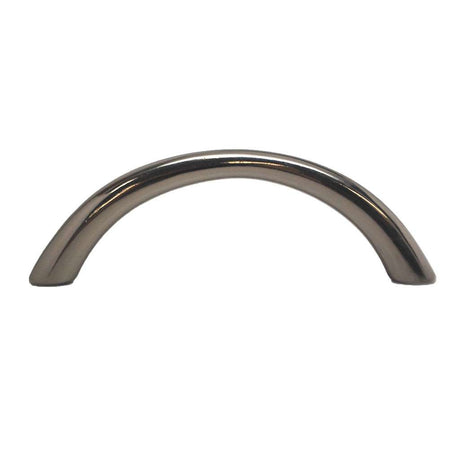 AMEROCK 3-3/4" Centers Arch Cabinet Pull in Light Black Nickel A219-B-LB Side View