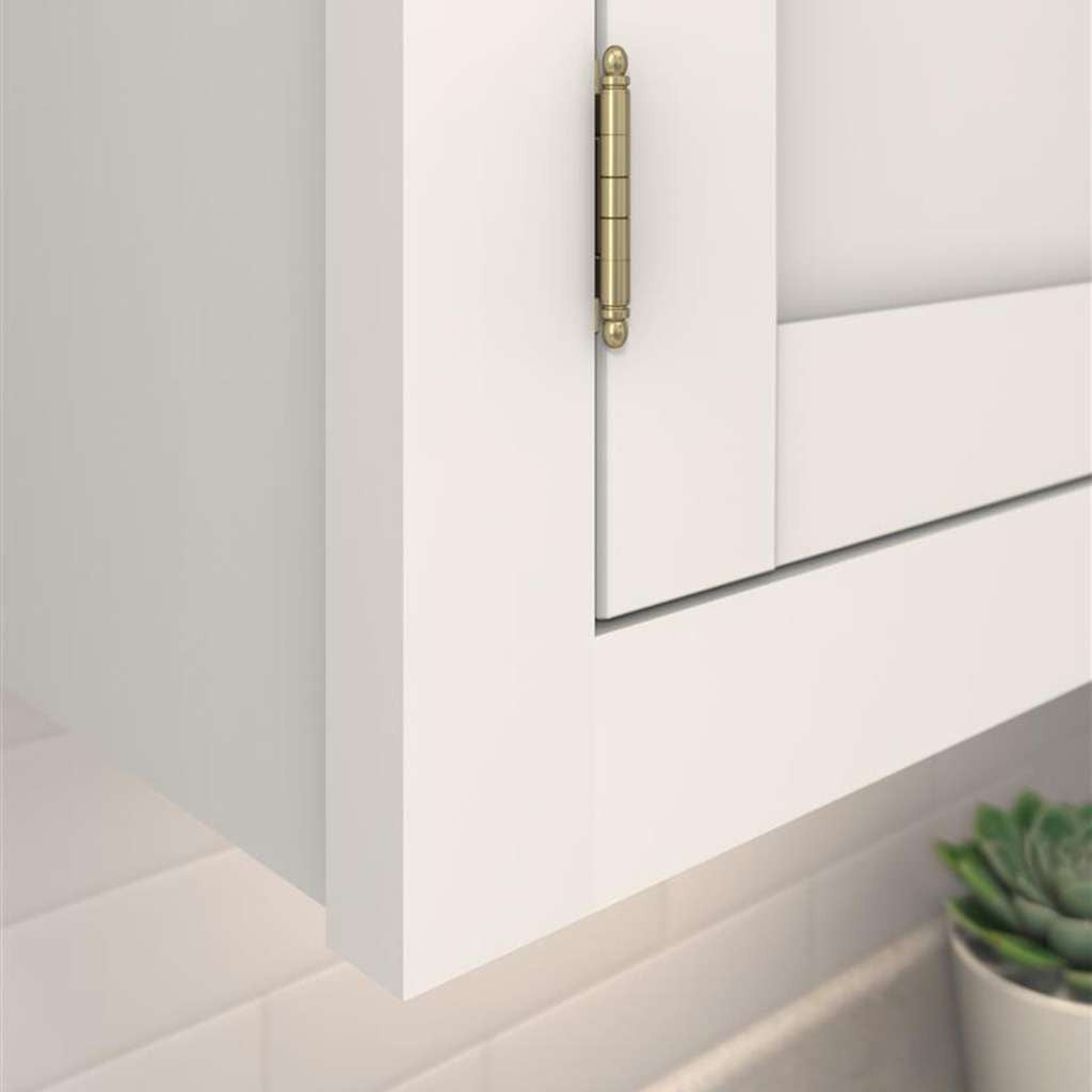 AMEROCK 3/4" Door Thick Full Inset Full Wrap Cabinet Hinge with Ball Ends in Golden Champagne PK3175TBBBZ Mounted