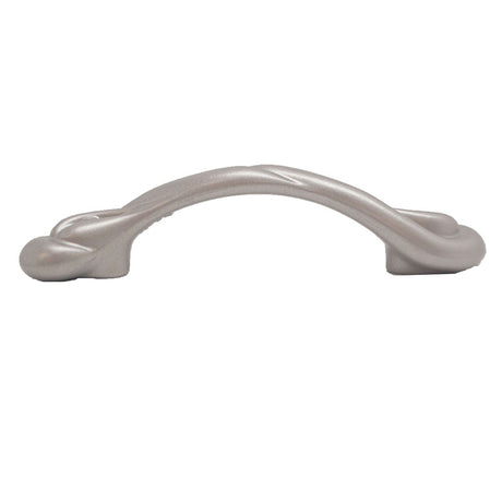 AMEROCK 3" & 3-3/4" Centers Twisted Handle Cabinet Pull in Champagne Nickel D1472M-CP Side View