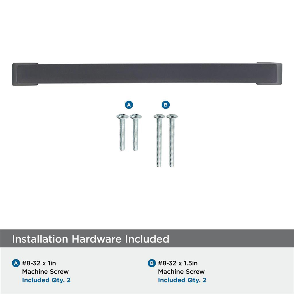 Amerock Blackrock Handle Pull in Black Bronze 160mm BP55278BBR Installation Hardware