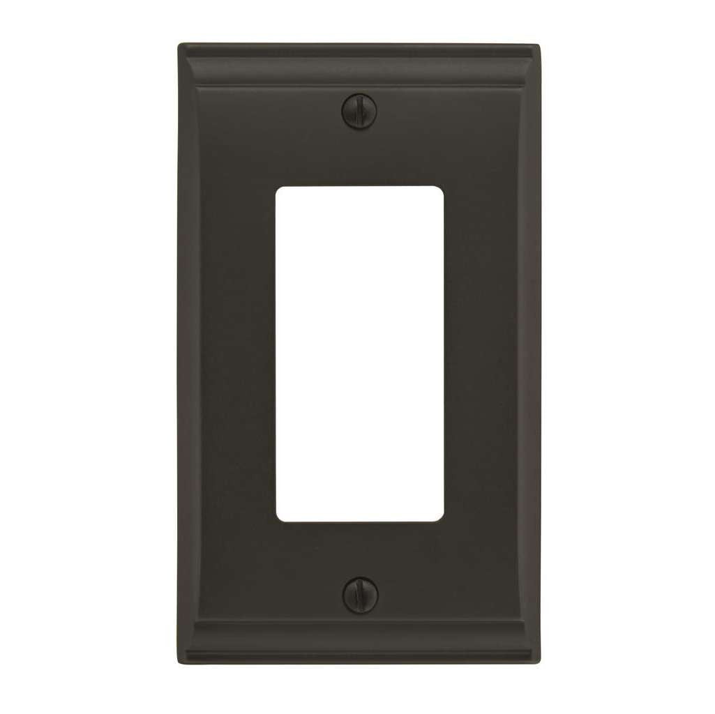 AMEROCK Candler GFI Rocker Wall Plate in Black Bronze 1 Toggle BP36504BBR
