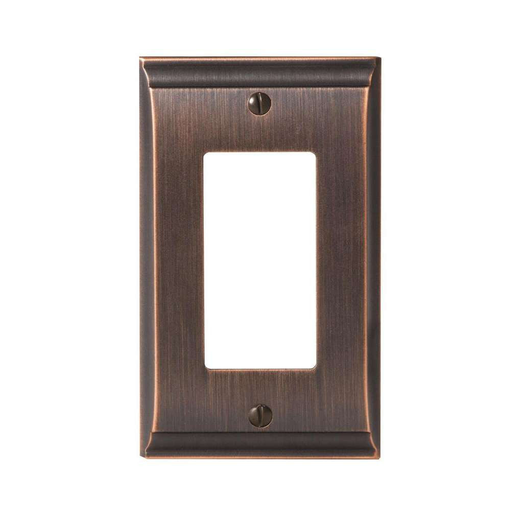 AMEROCK Candler GFI Rocker Wall Plate in Oil Rubbed Bronze 1 Rocker BP36504ORB