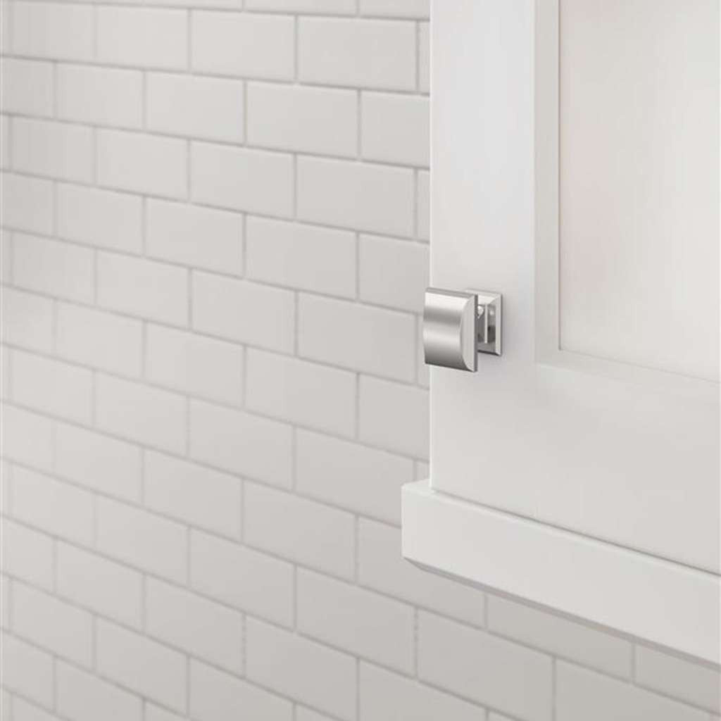 Amerock Candler Rectangle Cabinet Knob in Polished Chrome 1-1/4" BP2934026 Mounted