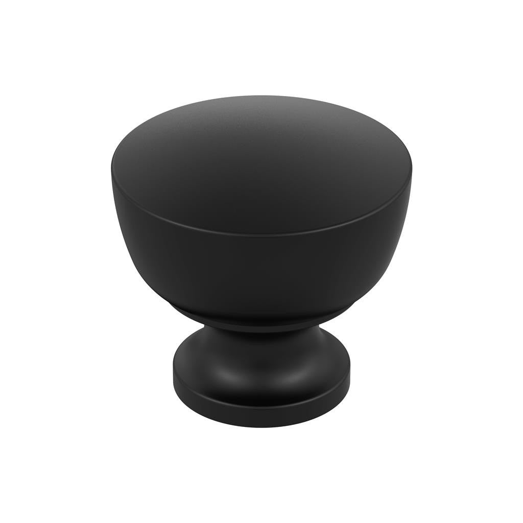 AMEROCK Chalice 1-1/4" Diameter Cabinet Knob in Matte Black BP37022MB