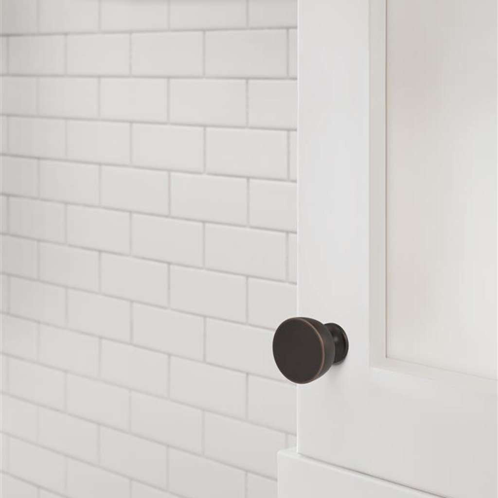 AMEROCK Chalice 1-1/4" Diameter Cabinet Knob in Oil Rubbed Bronze BP37022ORB Mounted