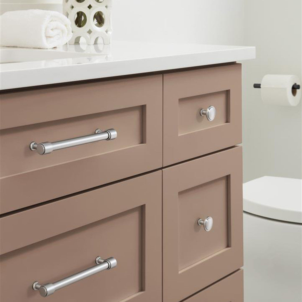 AMEROCK Faircrest 1-1/4" Diameter Cabinet Knob in Chrome BP3746026 in Bathroom