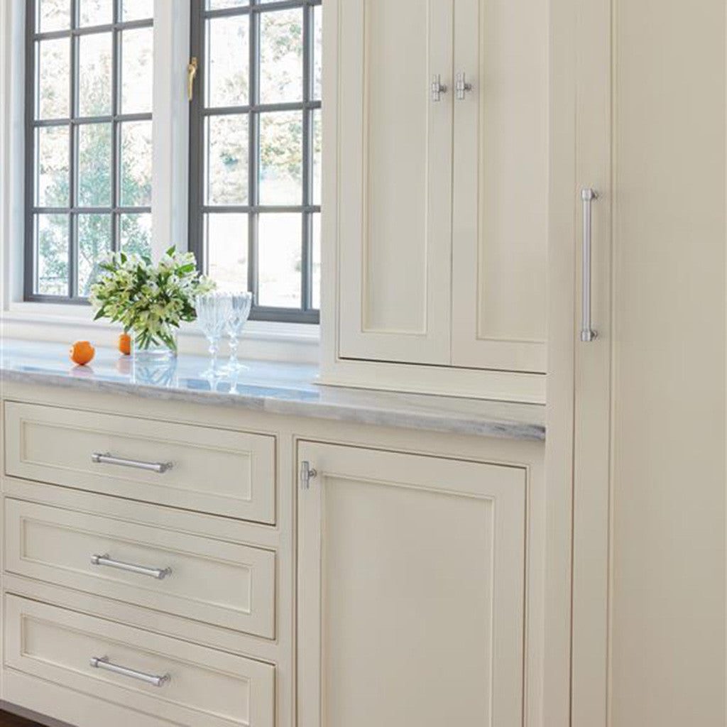 AMEROCK Faircrest 2" Length Wrapped Bar Knob Cabinet Pull in Chrome BP3746126 on White