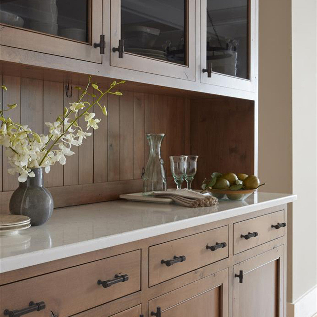 AMEROCK Faircrest 2" Length Wrapped Bar Knob Cabinet Pull in Oil Rubbed Bronze BP37461ORB on Brown