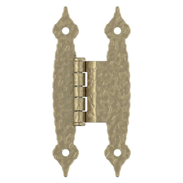 AMEROCK H-Type 3/8" Offset Cabinet Hinge (pair) in Golden Champagne BPR3406BBZ Front View